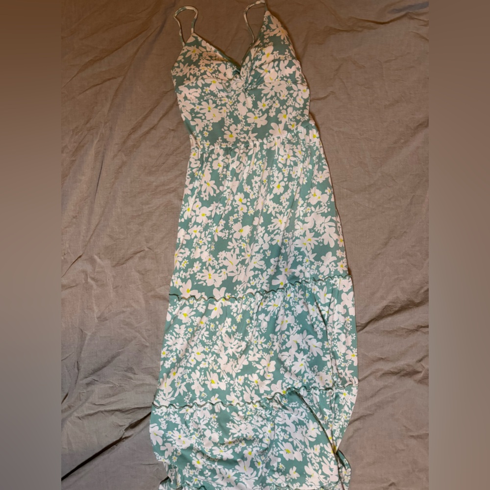 Floral Green Dress